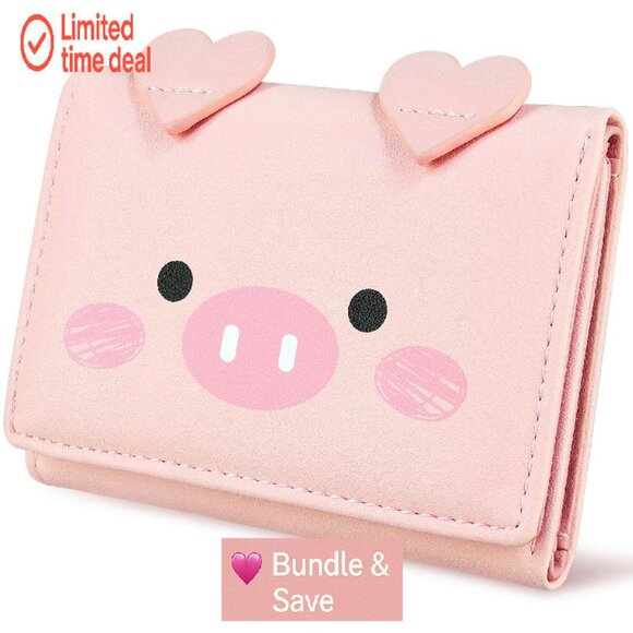 Leather RFID Blocking Trifold Wallet with ID Window for Women - Picture 1 of 8